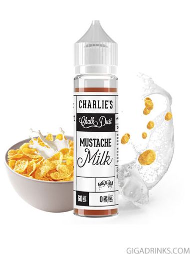 Mustache Milk 50ml 0mg - Charlie's Chalk Dust Shake and Vape