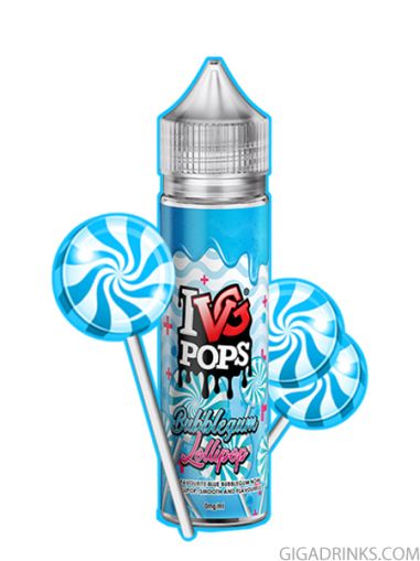 IVG Bubblegum Lollipop 50ml 0mg - I VG Shake and Vape