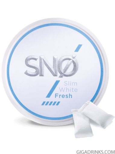 Никотинови пакетчета SNO Slim White Fresh Nicotine Pouches 