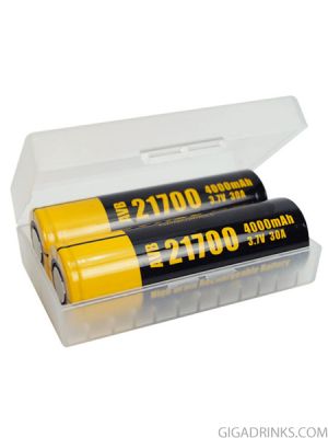 Кутия за 2 батерии 20700 / 21700