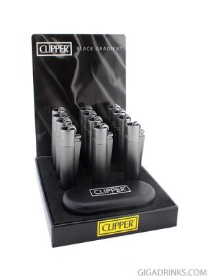 Запалка Clipper Metal Black Gradient 
