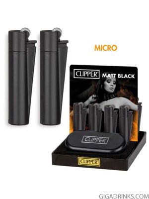 Запалка Clipper Matt Black Micro
