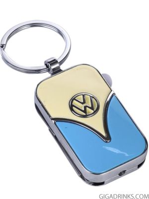 Key chain "VW" with LED and knife Messer, Nagelfeile und Schere 