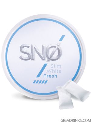 Никотинови пакетчета SNO Slim White Fresh Nicotine Pouches 
