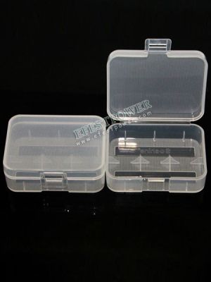 Plastic case for 2pcs 18500 batteries or 3pcs 18350 batteries