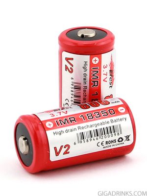Батерия Efest 18350 IMR 800mAh 3.7V Nipple top