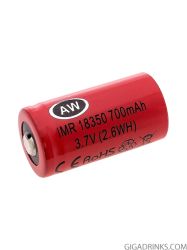 Battery AW 18350 IMR 800mAh 15C 3.7V 