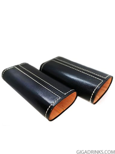 Leather case for 3 cigars