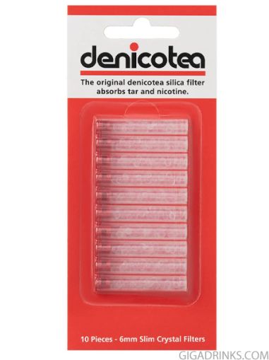 Denicotea Slim Crystal Filters - 10pcs