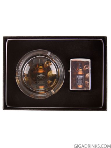 Jack Daniels lighter and ashtray set