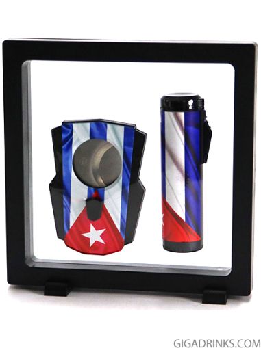 Gift Box Cool Lighter and Cigar Cutter "Cuba"