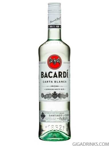 Бакарди бял 1л