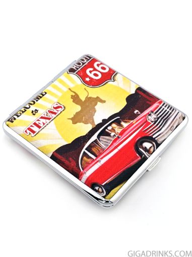 Metal tobacco case 20 cigarettes