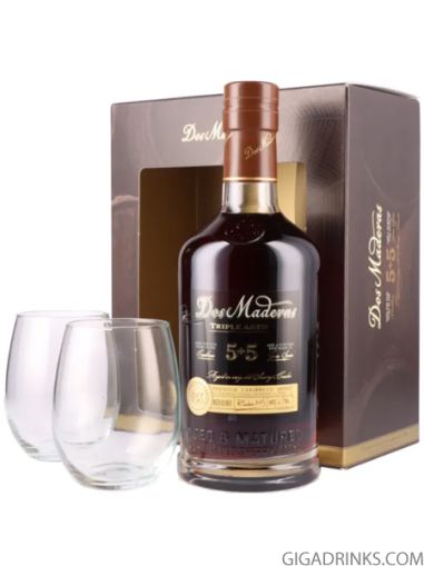 Rum Dos Maderas 5+5 10YO 0.7 + 2 glasses