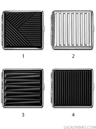 Metal tobacco case for 20 cigarettes