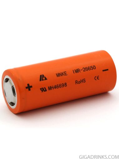 26650 MNKE IMR 3500mAh 20A 3.7V Flat top battery