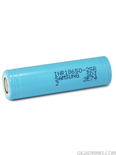 Батерия 18650 Samsung INR18650-25R 2500mAh (20 amps)