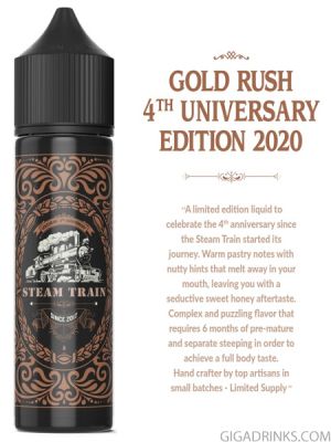 Gold Rush 4th anniversary edition 2020 - 20 for 60ml Flavor Shot by Steam Train