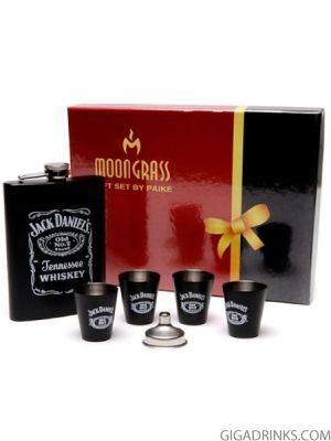 Комплект Манерка с 4 чашки Jack Daniels
