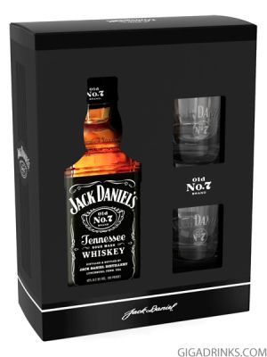 Уиски Джак Даниелс 0.7л с 2 чаши