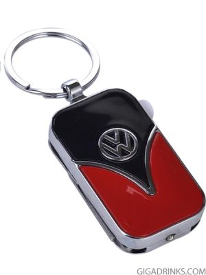 Key chain "VW" with LED and knife Messer, Nagelfeile und Schere 
