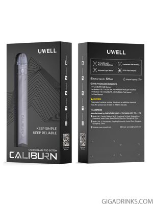 Електронна цигара Uwell Caliburn A3S Pod System Kit 520mAh 2ml