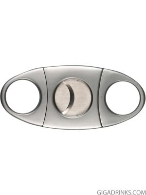 Cigar cutter silver matt cut 23mm "ha" logo