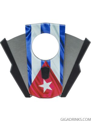 Cigar cutter twin blade "Cuba Flag" 27mm cut