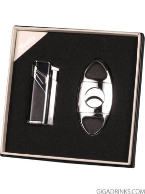 Gift Box Passatore Lighter and Cigar Cutter