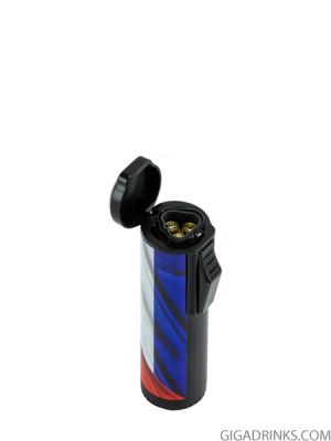 Cool 3 flame jet lighter Cuba Flag