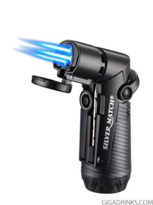 Silver Match Skopje Storm Lighter Triple Jetflames