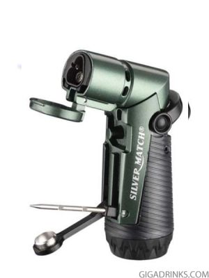Silver Match Skopje Storm Lighter Triple Jetflames
