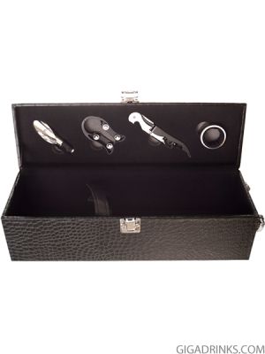 Wine box with 4 tools 