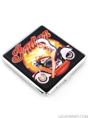 Metal tobacco case 20 cigarettes