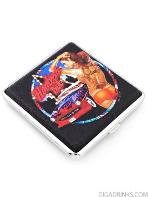 Metal tobacco case 20 cigarettes