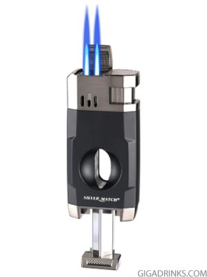 Silver Match Belfast with cigar cutter