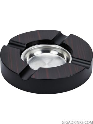 Cigar ashtray ebony for 4 cigar