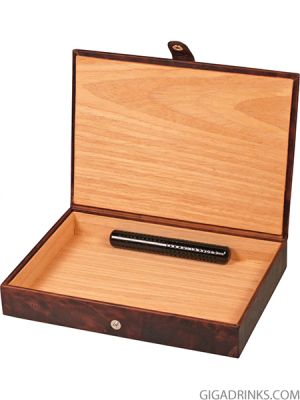 PASSATORE humidor leather brown antique for around 8-10 cig.