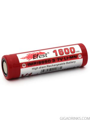 Батерия 18650 Efest IMR 1600mAh 30A 3.7V